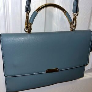 NEVER USED blue leather purse